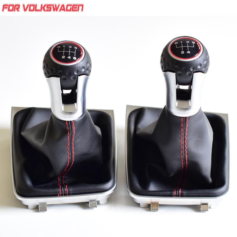 Fit For Volkswagen VW Golf 7 MK7 VII GTI GTD 2013-2018 Manual 5 6 Speed Gear Shift Knob Stick Lever Dust-Proof Boots Cover