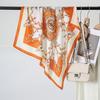 70cm Silk Square Scarf Women Satin Bandana Print Scarves Head Band Fashion Lady Hair Shawl Wrap Female Neckerchief Hijab