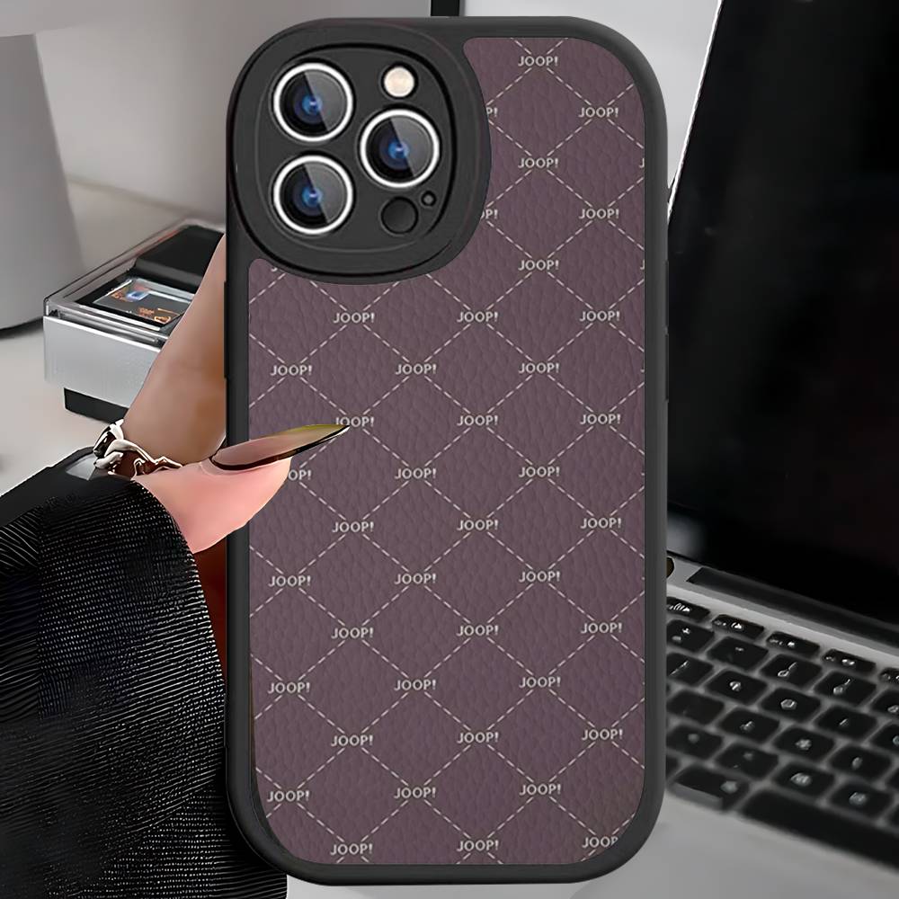 J-Joops Logo Phone Case For IPhone 16 15 14 13 12 11 Pro Max Plus Leather Soft Cover