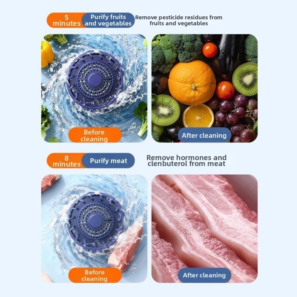 Effectieve Groente- en Fruitwasmachine Oplaadbare Verwijderaar van Restanten Voedselbereiding