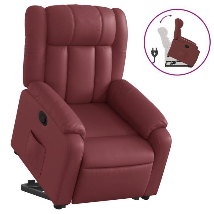 VidaXL Recliner, Relaxation Chair with Backrest, Seat with Armrests, Living Room TV Chair, Modern, Red 3205268