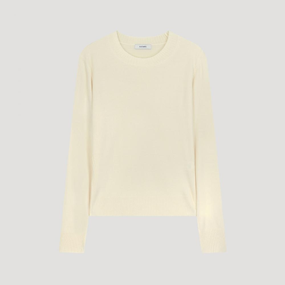 

She S miSS baSic Round Neck Knit SSkpoo42520 Iv Ivory/66