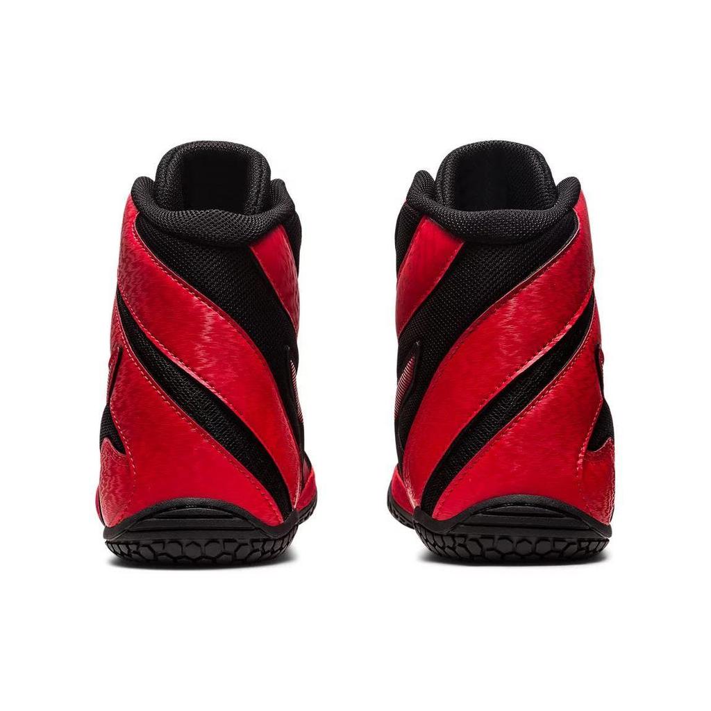 ASICS MATCONTROL 3 Black Classic Red Low-Top Flexible Wrestling Sneakers 1081A053-002