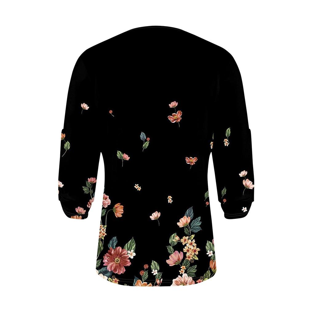 Women's T-shirt Printed Long Sleeved Raglan Sleeves, Basic Square  Regular Top For Daily Fashion