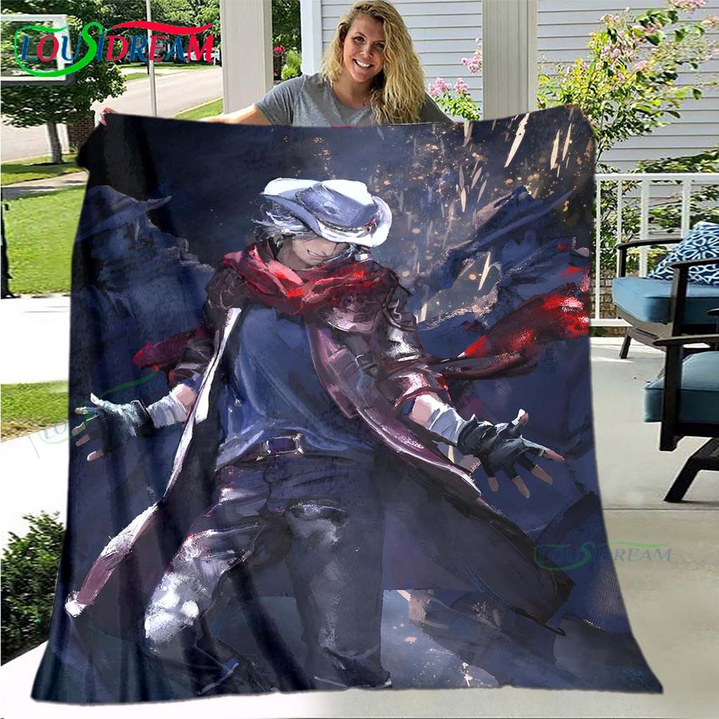 Fashion D-Devil May Cry Tapestry Game Poster Four Seasons Blanket Sofa Cover Travel Bed Plush Blanket Office Break Blanket Gift