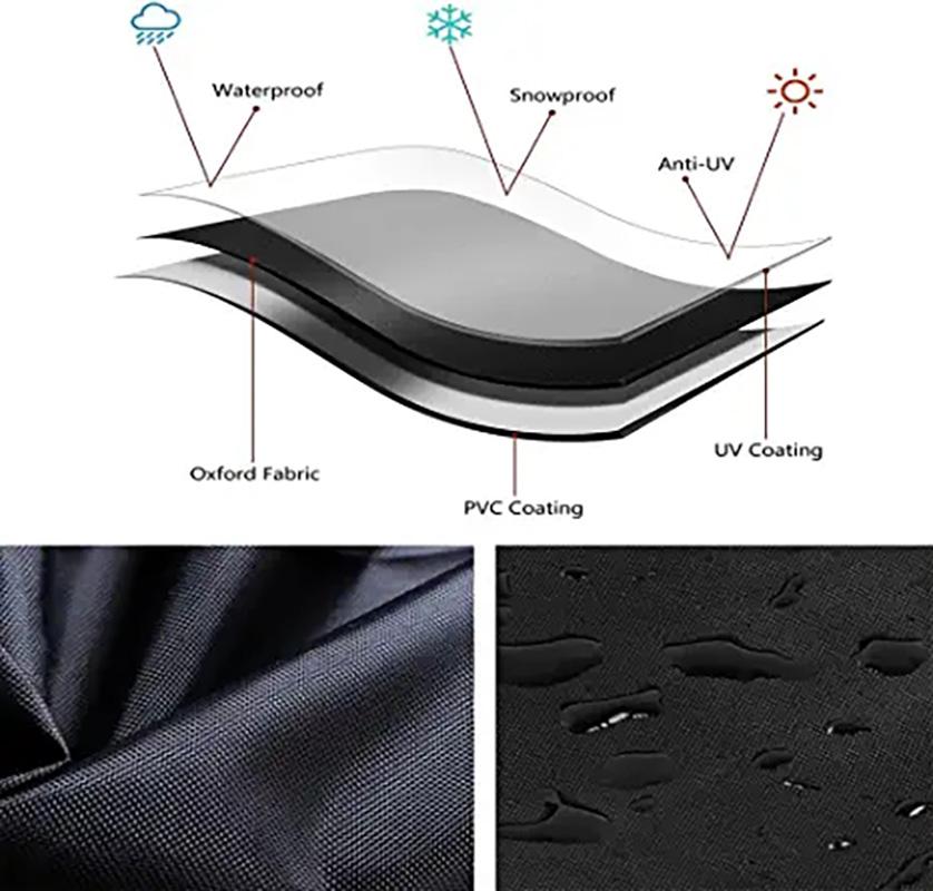 Multi Size Large Outdoor Table Cover Heavy Duty Garden Furniture Protector Windproof Anti UV Durable Cover