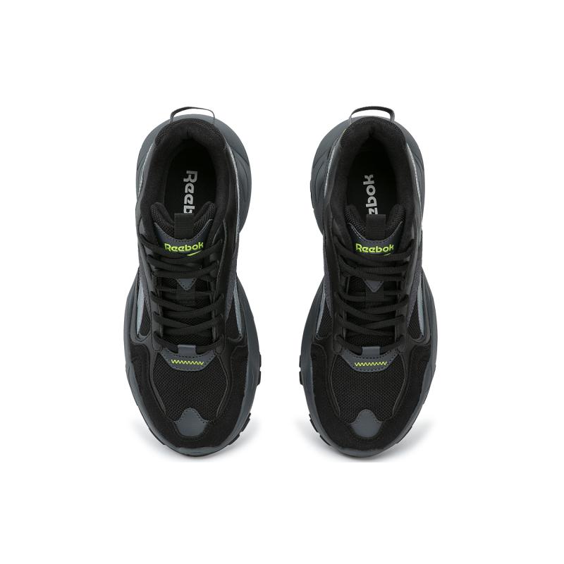 Reebok FLUFFI PUFF CN Low Top Running Shoes Unisex Black Warrior Sneakers 24FRC913U1GH1