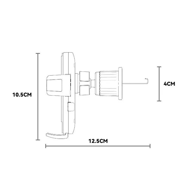 Xiaomi Flexible Cell Phone Holder Car, Phone Mount for Car Air Vent, Universal Auto Lock Car Phone Holder for IPhone Most Smartphone