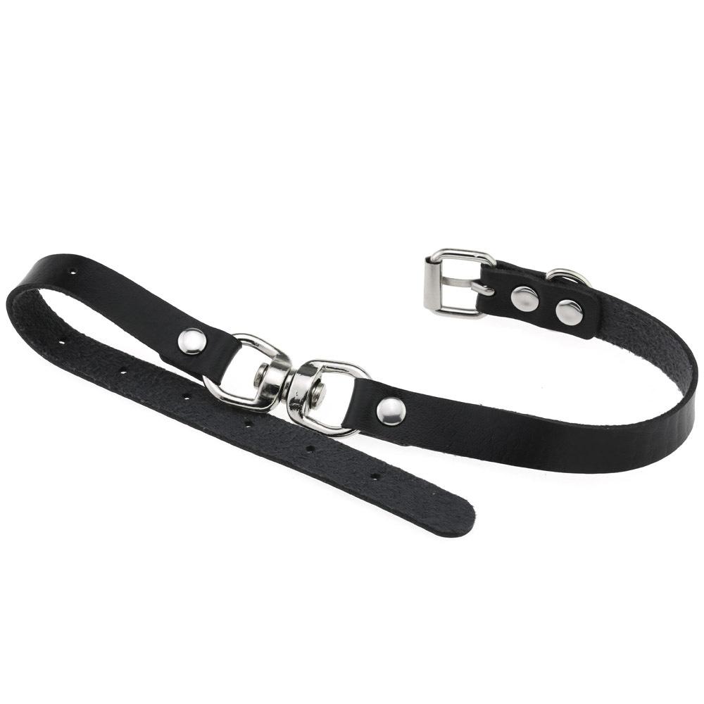 Novelty Cosplay Unique Choker Collar For Women Girls Necklace Metal Leather Chocker Goth Anime Role play Gift Jewelry Accessorie