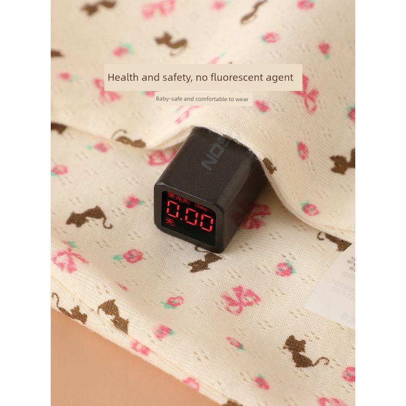 Japanese-Style Baby Romper, Pure Cotton, Thin, Breathable Mesh, Short-Sleeve Jumpsuit for Baby Girls, Summer