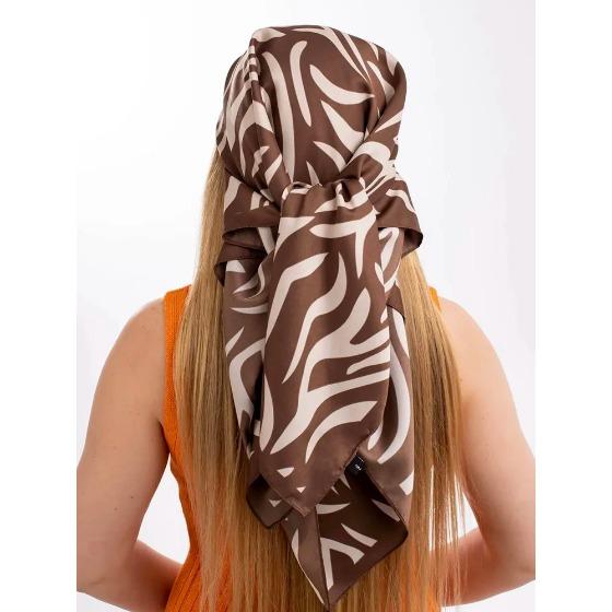 New Ladies Soft Satin Scarf Fashion Animal Stripes Print Square Scarf Women's Twill Shawl Wrap Hijab Headscarf 90*90CM