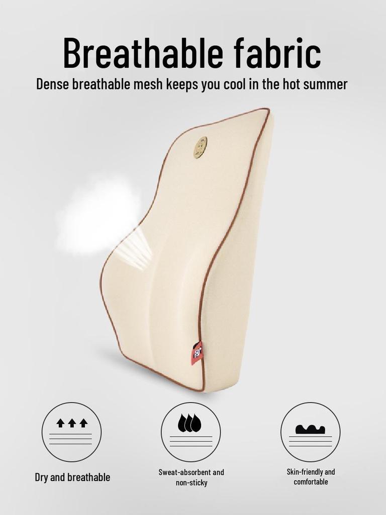Creative Memory Foam Car Lumbar Support Cushion and Waist Pillow