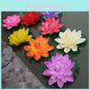 Stunning High Realistic Appearance Artificial Lotus Flower Water Lily Floating Plant
