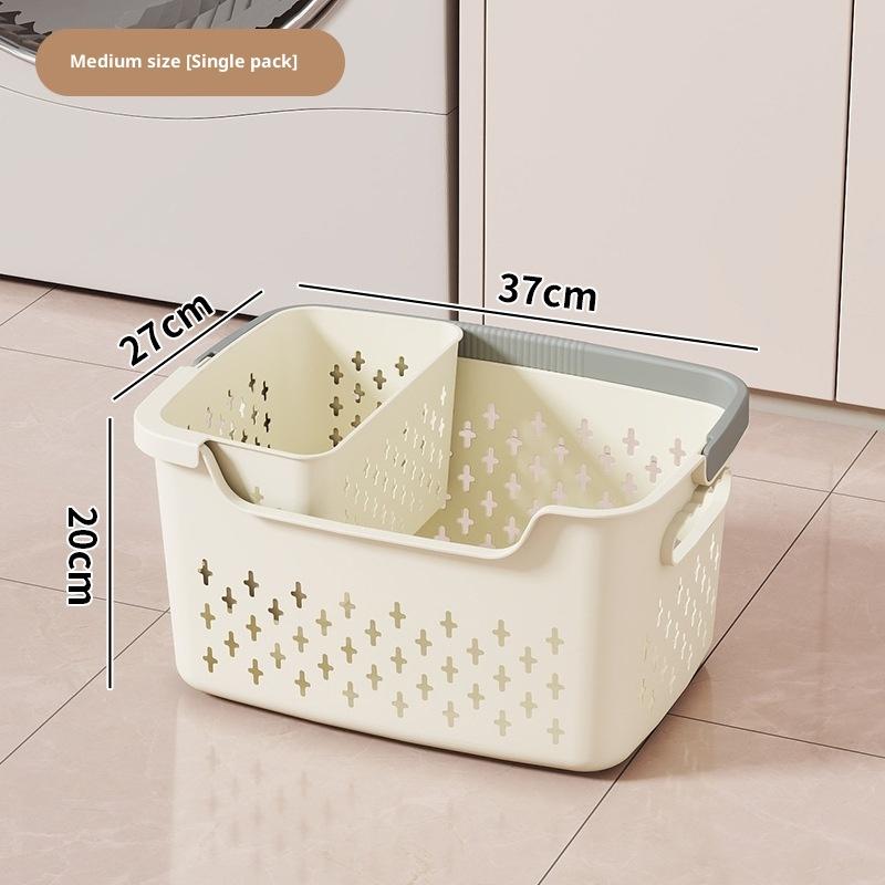 Large Capacity Clothes Basket Household Laundry Basket Bedroom Bathroom Storage Basket.