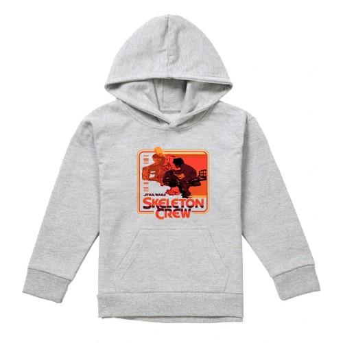 Krieg der Sterne: Skeleton Crew Kinder/Kids Retro Heather Abzeichen Hoodie