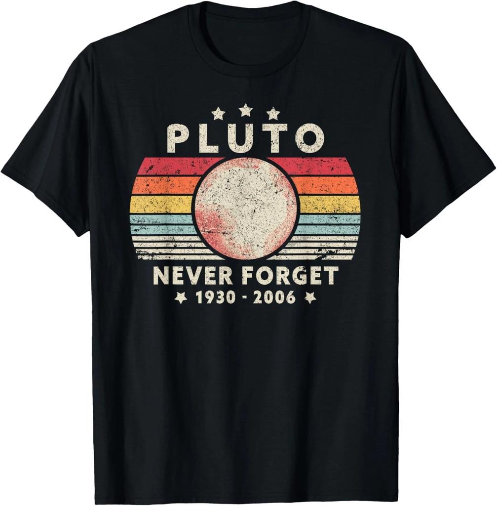 Vergiss Pluto nie Shirt_ Retro Style Lustiges Weltraumwissenschaft T-Shirt