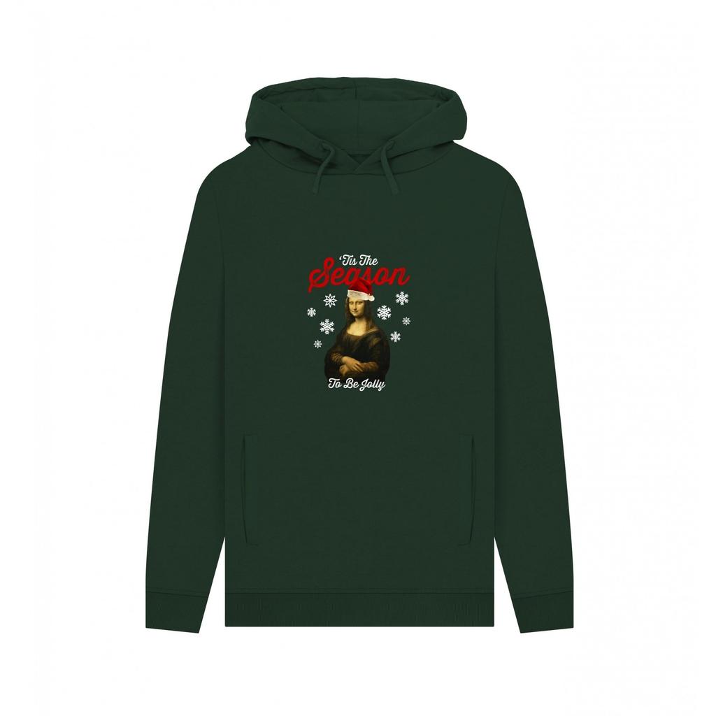 Apoh Unisex Adult Tis The Season To Be Jolly Mona Lisa Hoodie