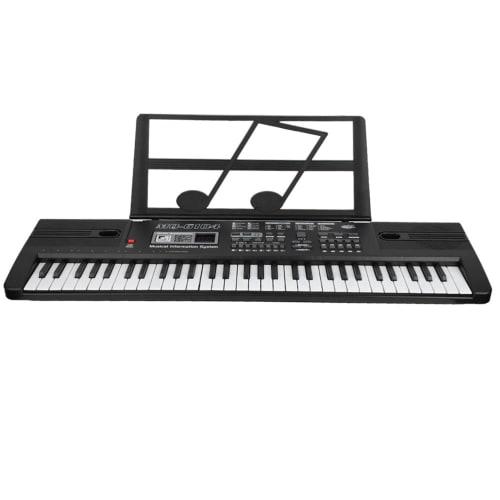Electronic Piano Keyboard for Kids with Microphone, Dual Power Supply System, Mini-Sized Keyboard, 16 Voices, 8 Percussion Sound Effects, 10 Rhythms,