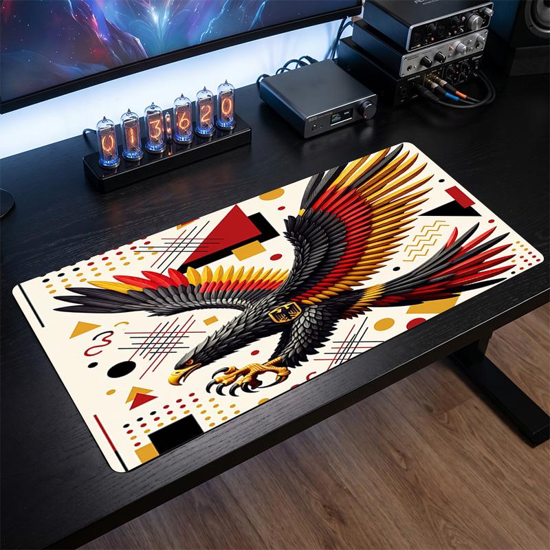 Germany Football Crest Mouse Pad, Extended Non Slip Rubber Desk Mat for Gaming Office Laptop Fan Gift