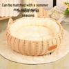All-Season Washable Rattan Pet Bed: Durable, Cute Nest for Cats & Dogs