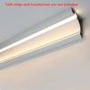 Free Ceiling Top Corner Line Lamp LED Aluminum Profile Surface Mounted Linear Light Channel Ceiling Luminous Plaster Line Decor