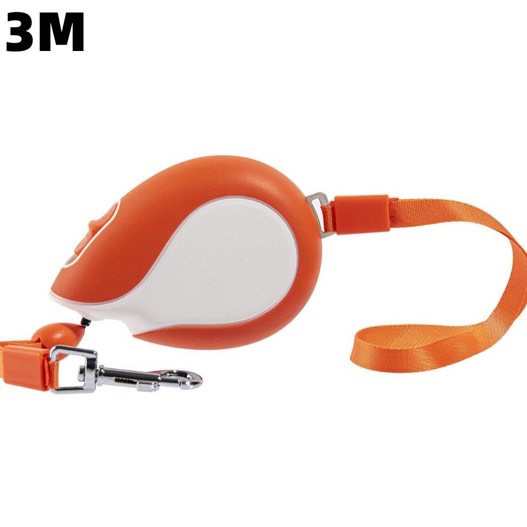 

Новый двухцветный автоматический телескопический трехметровый поводок доступен для выгула собак и кошек, подходит для маленьких собак и кошек оранжевый