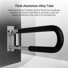 Aluminum Alloy Handrail for Toilet Anti-Fall Celsius Anti-Slip Bathroom Handrail  -Up   Handrail Screw-In   Grab Bar Handle Home Health C