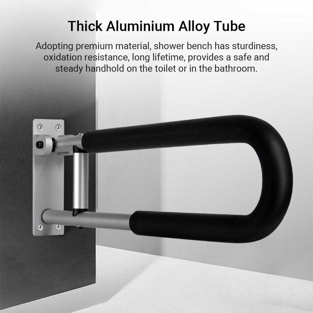 Aluminum Alloy Handrail for Toilet Anti-Fall Celsius Anti-Slip Bathroom Handrail -Up Handrail Screw-In Grab Bar Handle Home Health C