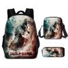 Shoulder Anime Cartoon Bag Pencil Case Kids School Pack For Daily Use