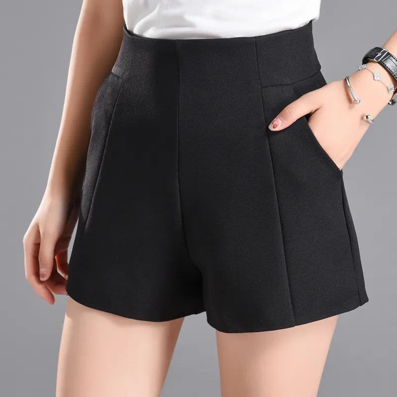Women's Plus Size High Waist White A-Line Shorts - Slimming, Loose Fit, Wide Leg, Perfect for Spring/Summer Casual Wear