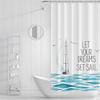 Bathroom Thickened Waterproof Curtain Mildew Proof Shower Curtain Shower Partition Curtain Shower Curtain Bathroom Curtain Free Perforation