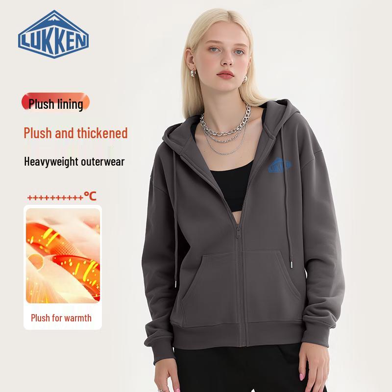 

LUKKEN Women s Fleece Lined Hooded Zip Sweatshirt 2XL