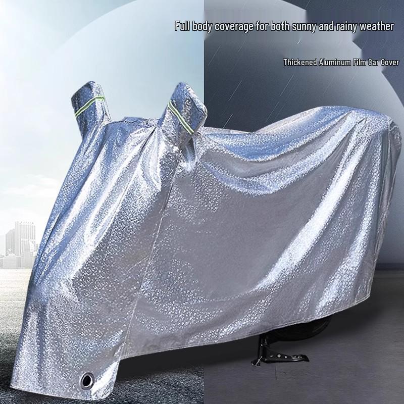 Universal Rainproof Car & Motorcycle Cover - Thick, Dustproof, Sunscreen Protection for Electric Cars