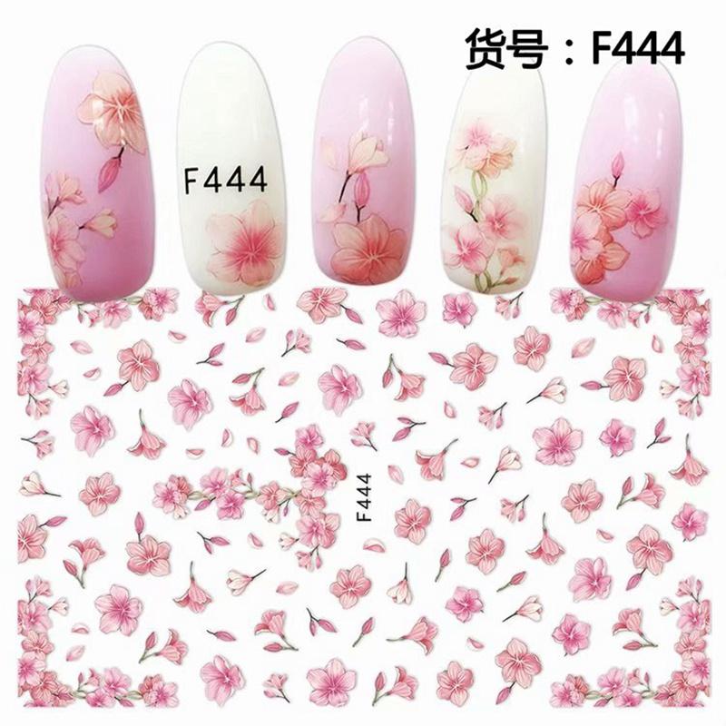 Self Adhesive Flower Unicorn Pattern Nail Art Decorations Stickers And Decals Acrylic Manicure Nails Supplies Tool HQ