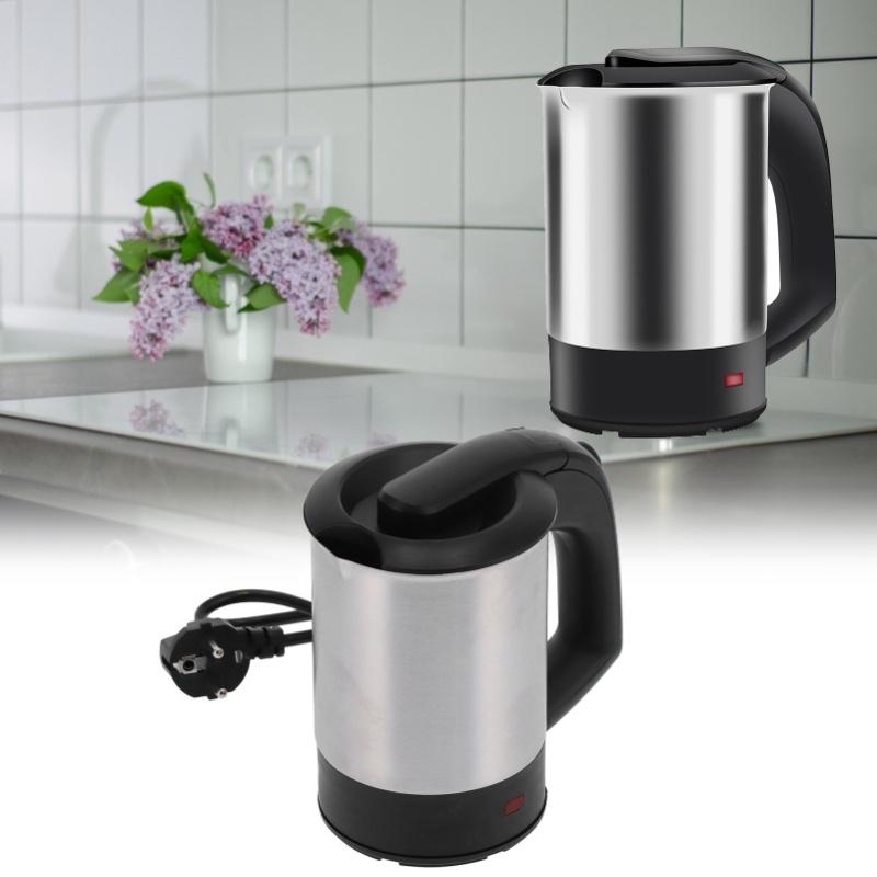 Mini Stainless Steel Electric Kettle, Automatic Power Off, Portable Travel Water Boiler Pot, 0.5L