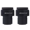 2 Stück Mikroskop-Okular WF20X Weitfeld Einstellbare Dioptrie Optisches Mikroskop-Okular mit 30mm