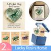 2026 Elegant Horse Decor A Symbol of Wisdom & Success Chinese New Year Zodiac Horse Figurine with Card for Home Office Desk