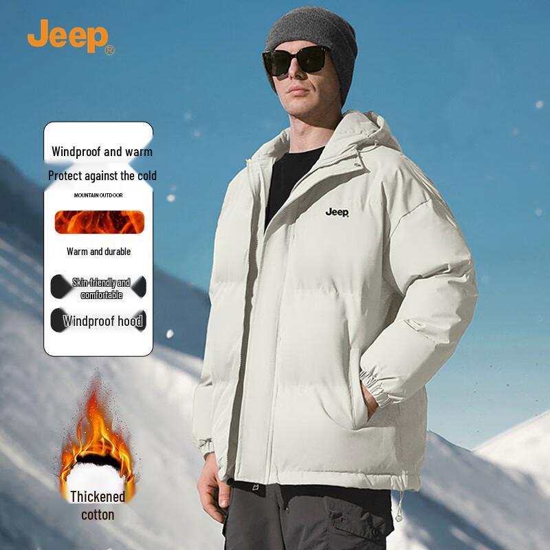 

Jeep Men s Hooded Windproof Padded Jacket 3XL