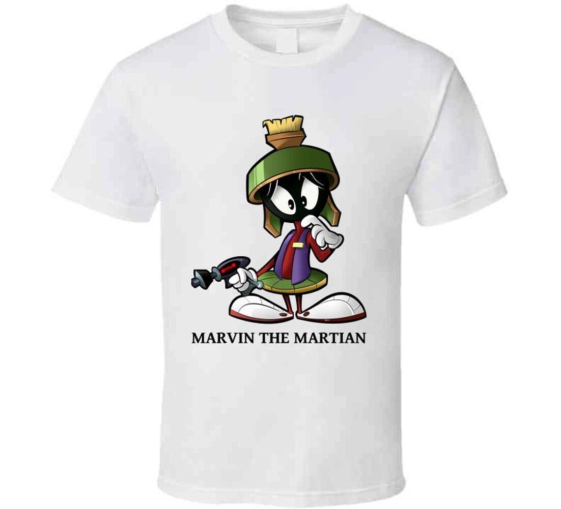 

Marvin The Martian Retro 100% Cotton T-shirt Mens Womens Tees Top 4XL