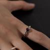 Kiee Oshimu (Silver 925) 005 Half Chain Plum Ring