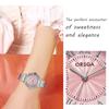 Ladies Watches Exquisite Design Stainless Steel Roman Diamond Waterproof Fashion Luxury Quartz Watch