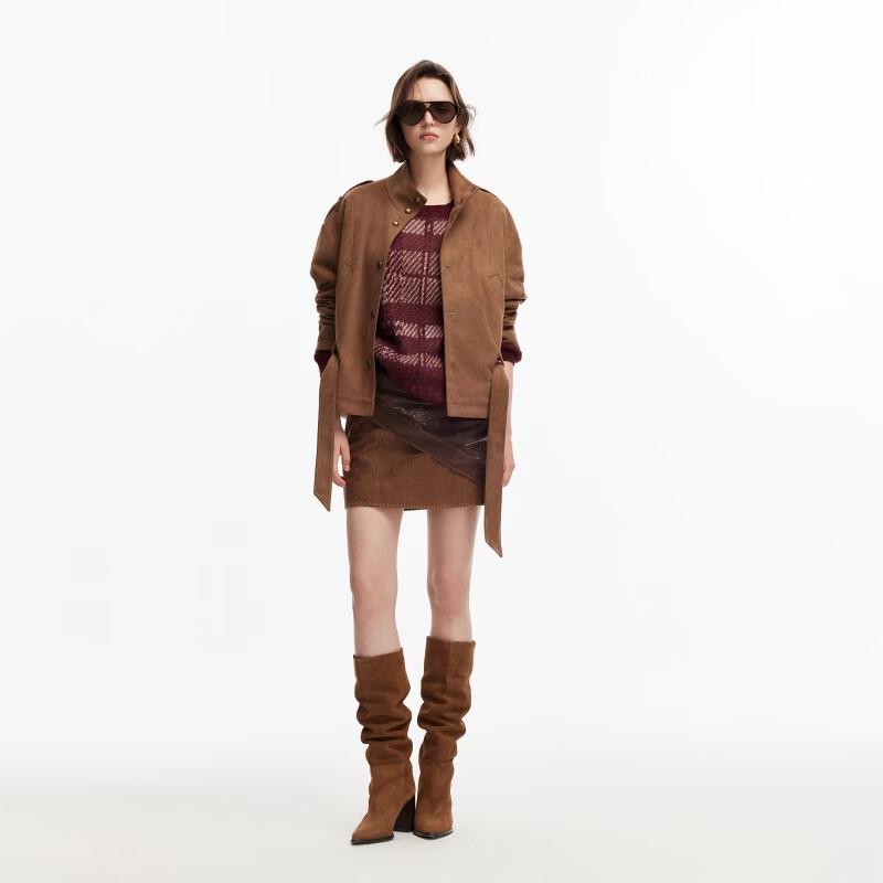 Only Women's 2026 Autumn Retro Plaid Knit Sweater