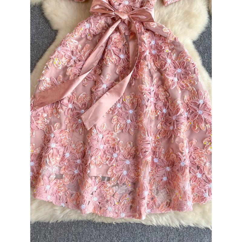 Accessible Luxury Socialite Princess Dress Heavy Embroidery Small Dress