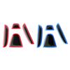 Gjzh3 Car Steering Wheel Front Emblem Badge Logo Sticker For Honda Accord Civic Spirior City FIT CRV Red Protective Decoration