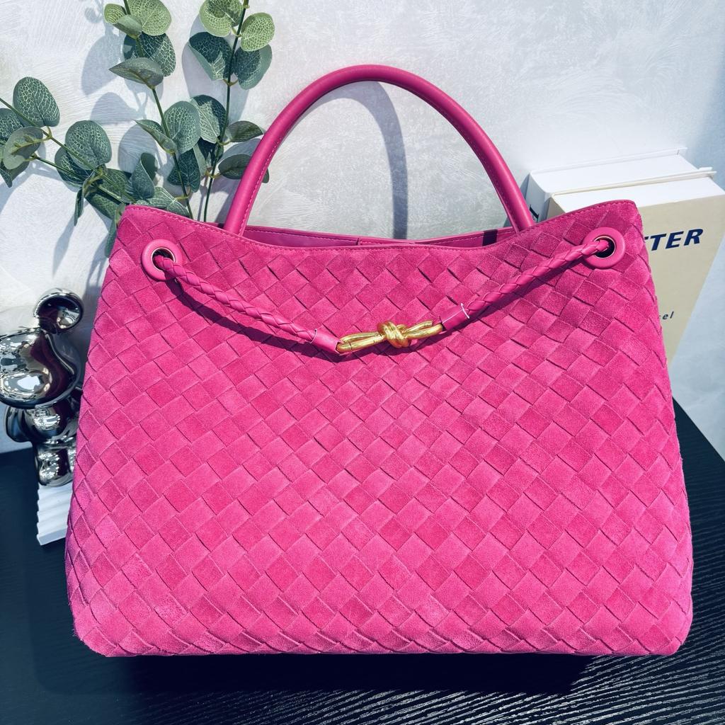 2025 New Style Genuine Leather Womens Handbag Retro Stitched Leather Handmade Tote Single Shoulder Bag Cross-Border Bulk