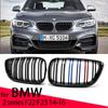 Grile pentru bara de protectie fata auto Grile de curse pentru rinichi pentru BMW seria 2 F22 F23 F87 M2 2014-19 Accesorii pentru grila de schimb cu sipci duble