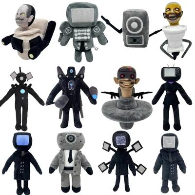 34pcs Skibidi Toilet Plush Soft Toy Cameraman TV Man Skibidi Dop Dop Yes Yes Titans Camcordeman Speakerman Speaker Man Doll