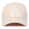 Dad Hat PU Solid Baseball Cap Fashion Hip Hop Snapback Hat Retro Warm Leather Cap  Outdoor