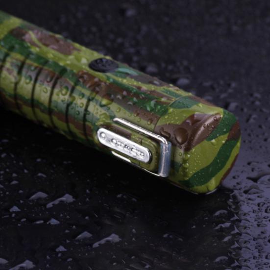 Outdoor Waterproof USB Charge Portable Lighter LED Flashlight Camping Torch Lamp
