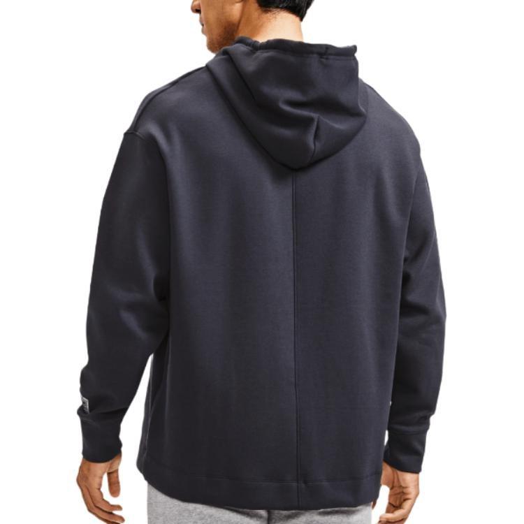 Under Armour Sweatshirts Men's Black Hooded Moderate Cardigan 1379051-001